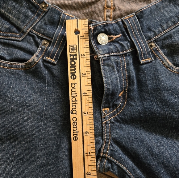 Levi Strauss 504 Women's Size 3 Medium Cotton Slouch Straight Leg Blue Jeans - Picture 5 of 9